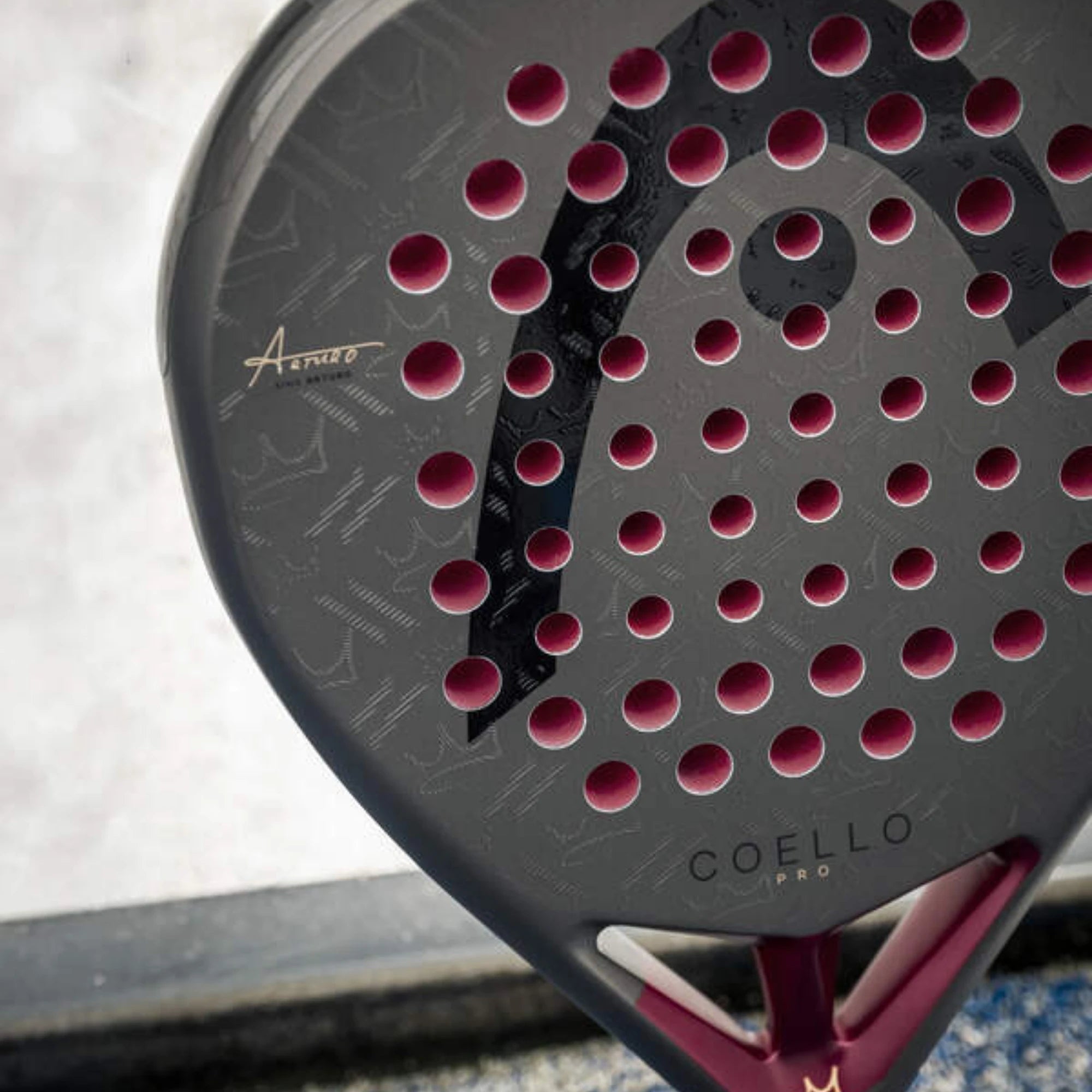 Head Coello Pro 2026 detalle cara - P1 Padel Store