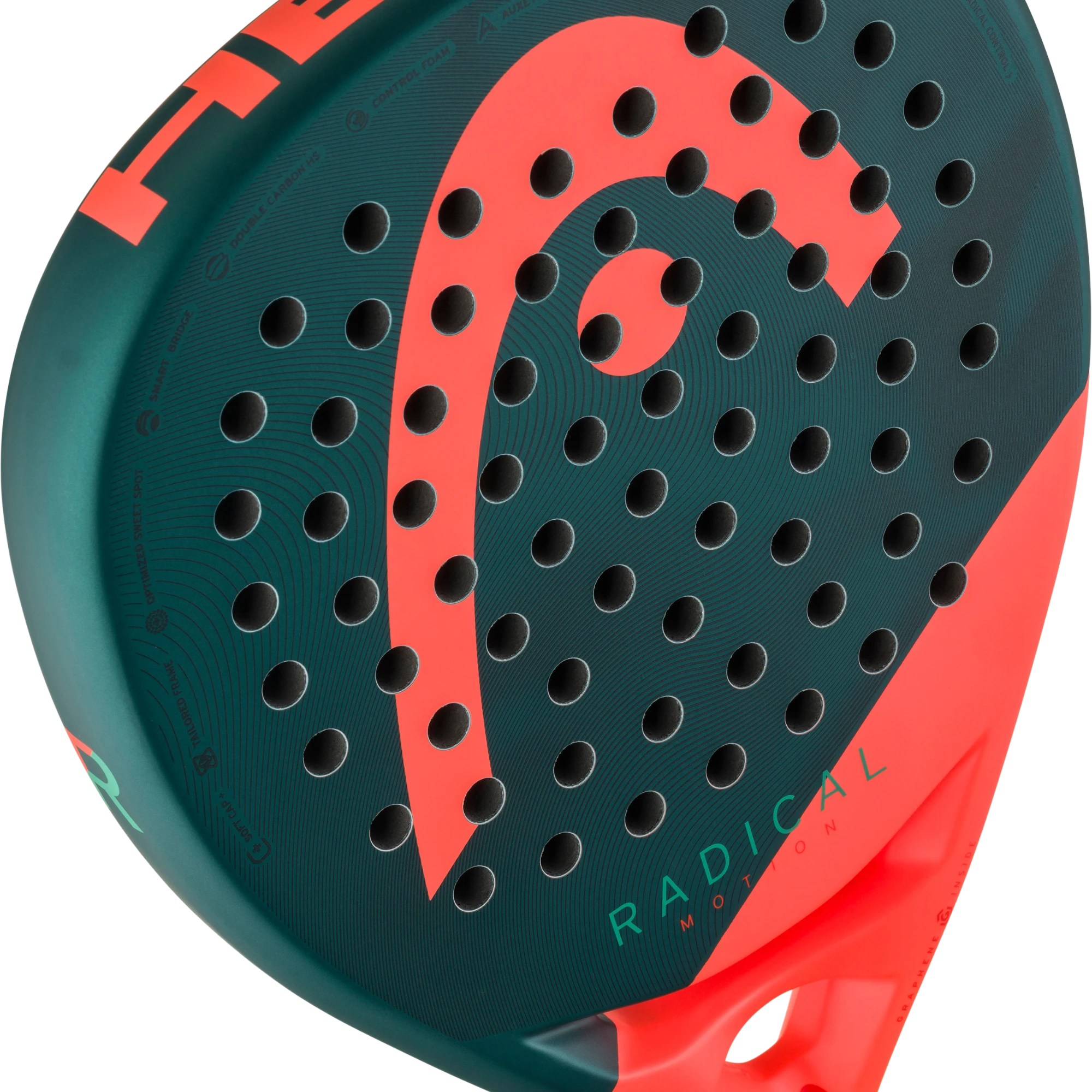 Head Radical Motion 2026 detalle cara - P1 Padel Store