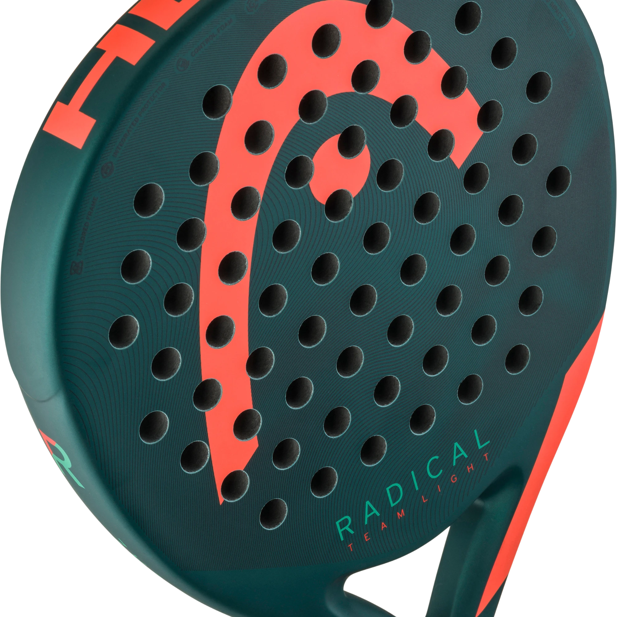 Head Radical Team Light 2026 detalle cara - P1 Padel Store